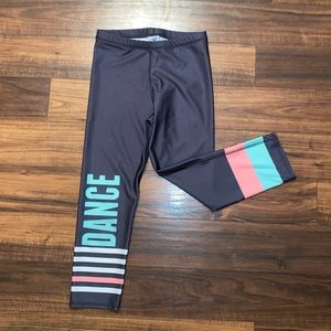 Varsity Spirit Capri Leggings - DANCE